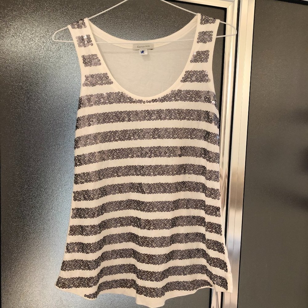 Striped Sequin Top